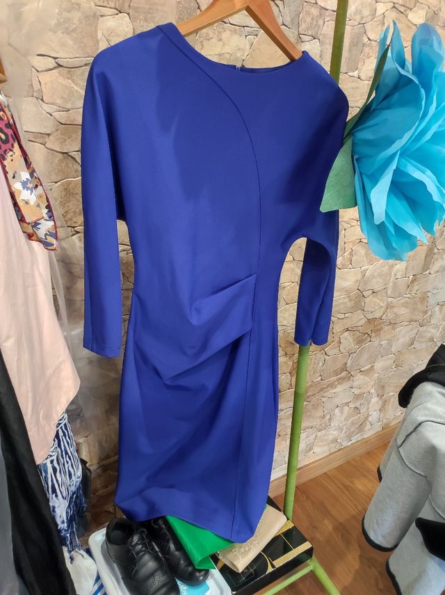 Vestido Adolfo Dominguez Azul Talla M