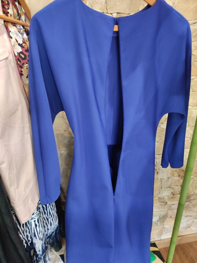 Vestido Adolfo Dominguez Azul Talla M