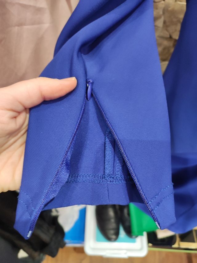 Vestido Adolfo Dominguez Azul Talla M