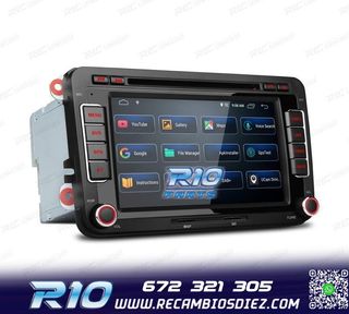 RADIO GPS ANDROID 13 PARA VOLKSWAGEN VW SEAT SKODA TOURAN 7"