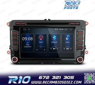 RADIO GPS ANDROID 13 PARA VOLKSWAGEN VW SEAT SKODA TOURAN 7"