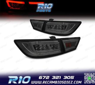 PILOTOS PARA RENAULT CLIO 4 13-16 LIGHT BAR FONDO CROMO AHUM
