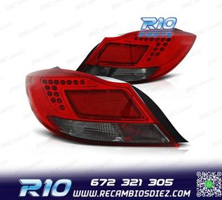 PILOTOS PARA OPEL INSIGNIA 08-13 LED ROJO AHUMADO