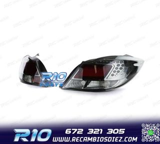 PILOTOS PARA OPEL INSIGNIA 08-13 LED FONDO CROMO AHUMADO