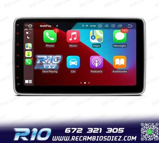 RADIO NAVEGADOR 2DIN 10" HD TÁCTIL BLUETOOTH USB SD
