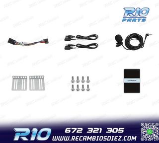 RADIO NAVEGADOR 2DIN 10" HD TÁCTIL BLUETOOTH USB SD