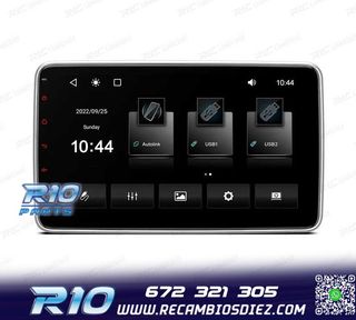 RADIO NAVEGADOR 2DIN 10" HD TÁCTIL BLUETOOTH USB SD
