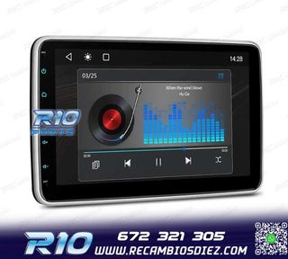 RADIO NAVEGADOR 2DIN 10" HD TÁCTIL BLUETOOTH USB SD
