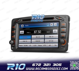 RADIO NAVEGADOR PARA MERCEDES CLASE A C CLK USB GPS TACTIL H