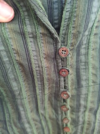 Blusa Zara sin mangas terciopelo verde Talla M