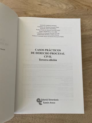 Casos prácticos de Derecho Procesal Civil