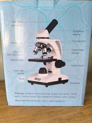 Microscopio Tuword con portaobjetos
