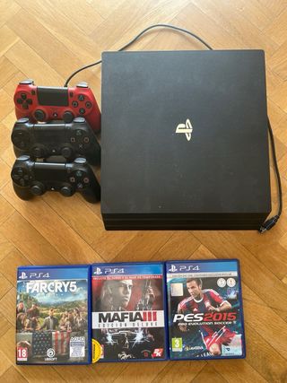 PS4 Pro 1TB + 3 Mandos
Far Cry 5 y Mafia 3
