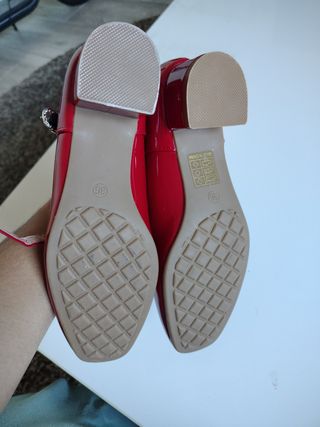 Zapatos niña charol rojos talla 36