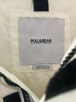 Cortavientos Pull&Bear Blanco Talla M