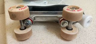 Patines blancos de cuero talla 38