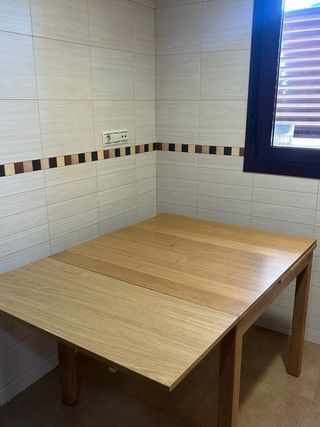 Mesa extensible IKEA BJURSTA madera 90-170