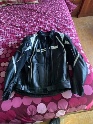 Chaqueta de piel para moto hombre Talla L