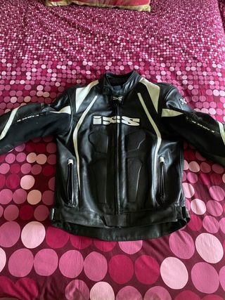 Chaqueta de piel para moto hombre Talla L