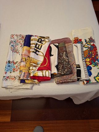 Pañuelos de seda mujer varios estampados