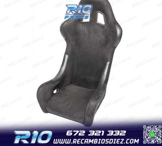 ASIENTO BAQUET UNIVERSAL NEGRO ALCANTARA - PIEL ESTILO EVO