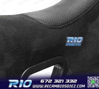 ASIENTO BAQUET UNIVERSAL NEGRO ALCANTARA - PIEL ESTILO EVO