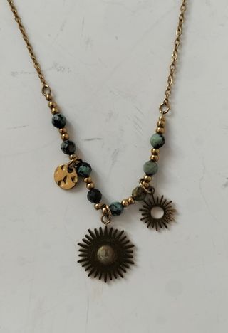 Lote bisutería oro y multicolor