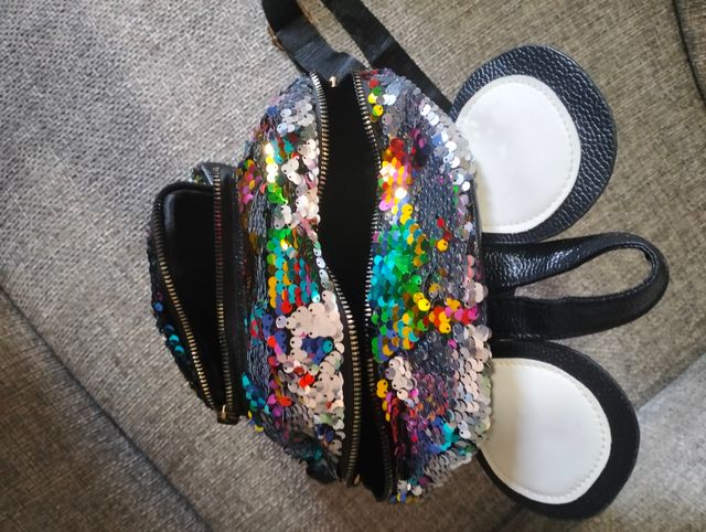 Zainetto bambina paillettes orecchie