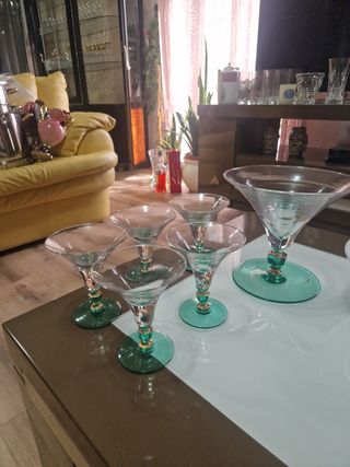 Servizio gelato cristallo verde