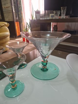 Servizio gelato cristallo verde