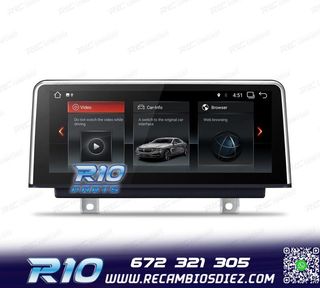 RADIO GPS ANDROID 14 PARA BMW SERIE 3 SERIE 4 10,25"