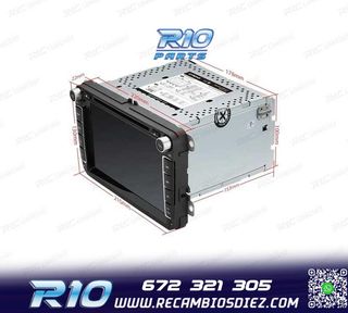 RADIO GPS ANDROID 11 PARA VOLKSWAGEN VW SEAT SKODA CARPLAY F