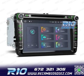 RADIO GPS ANDROID 11 PARA VOLKSWAGEN VW SEAT SKODA CARPLAY F