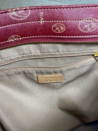 Bolso grande lona y piel El Potro