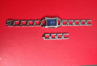 Reloj Paul Versan mujer acero - esfera azul