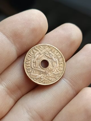 25 céntimos 1938 República Española