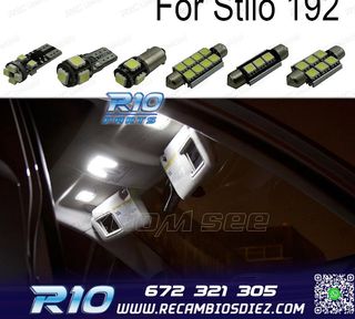 KIT 14 BOMBILLAS LED INTERIOR PARA FIAT STILO 192 01-07