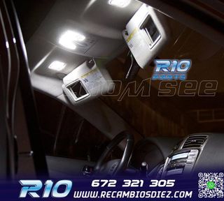 KIT 14 BOMBILLAS LED INTERIOR PARA FIAT STILO 192 01-07