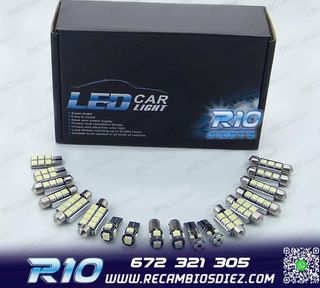 KIT 14 BOMBILLAS LED INTERIOR PARA FIAT STILO 192 01-07