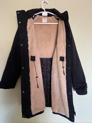 Abrigo Negro Unit Talla XL Mujer