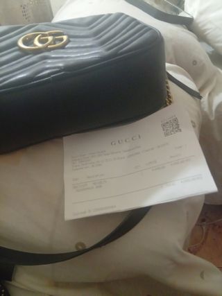 Bolso Gucci Negro y Dorado Clásico