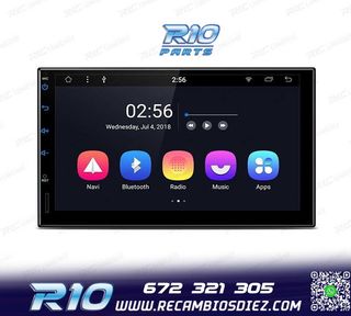 RADIO GPS ANDROID 8.1 7" OCTA-CORE 2DIN MULTIMEDIA PANTALLA