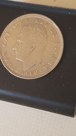 Moneda 25 Pesetas Juan Carlos I Rey 1980