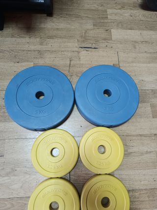 Juego discos 28mm 19kg
