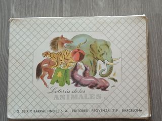Juego Loteria de los Animales Antiguo