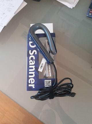 Scanner 3D blu e grigio