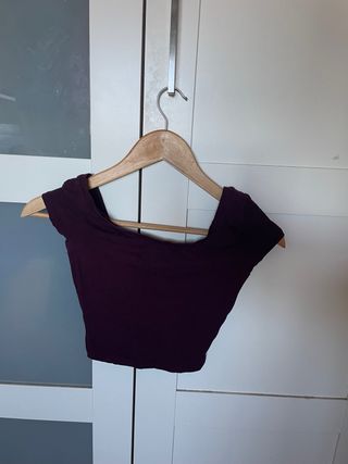 Crop top morado
