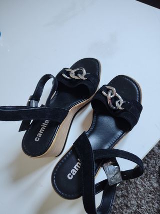 Sandalias Camila Mujer Negras