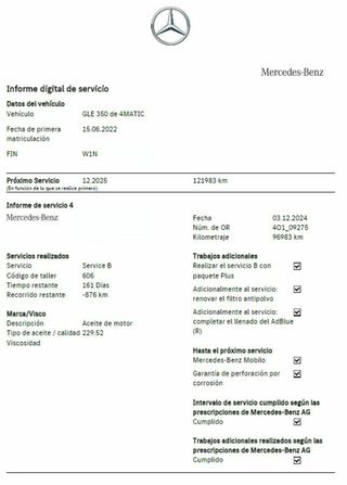 Mercedes GLE 350 DE 320 CV 4MATIC 9G-TRONIC AMG LINE