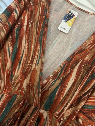 Vestido estampado talla única nuevo